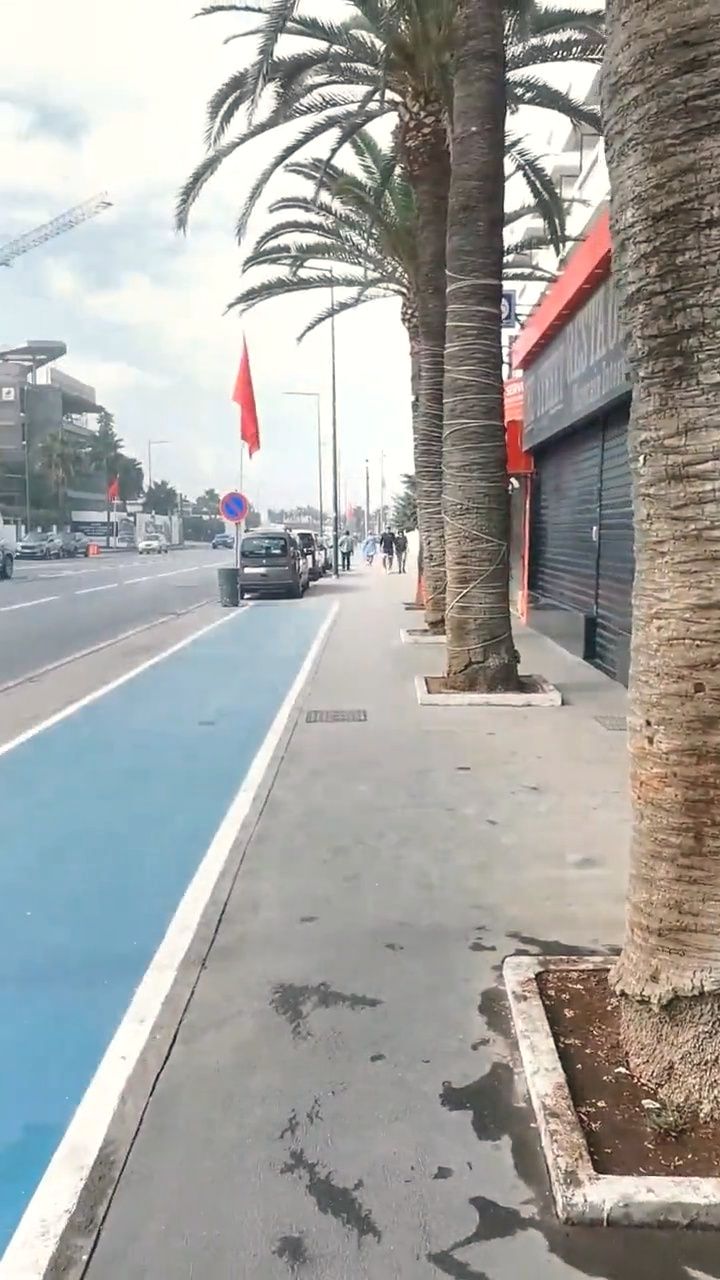 Retour vers la piste cyclable du boulevard